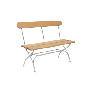 Bryggerisoffa - Oljad ek med varmförzinkat stativ