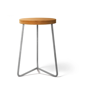 Pall V1 45 - Obehandlad teak med varmförzinkat stativ