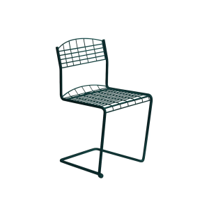 High Tech Stol - Pulverlackerat stål i Petrol