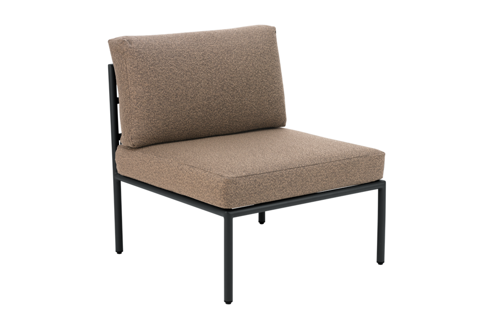 Reno mittdel Svart/Raw Peanut