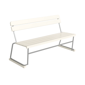 Sofa 3- Vitlackad ek med varmförzinkat stativ