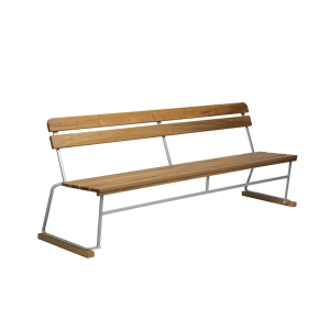 Soffa 5 - Obehandlad teak med varmförzinkat stativ