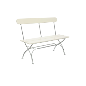 Bryggerisoffa - Vitlackad ek med varmförzinkat stativ