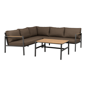 Cap soffgrupp Antracit/Brun 214x214 cm